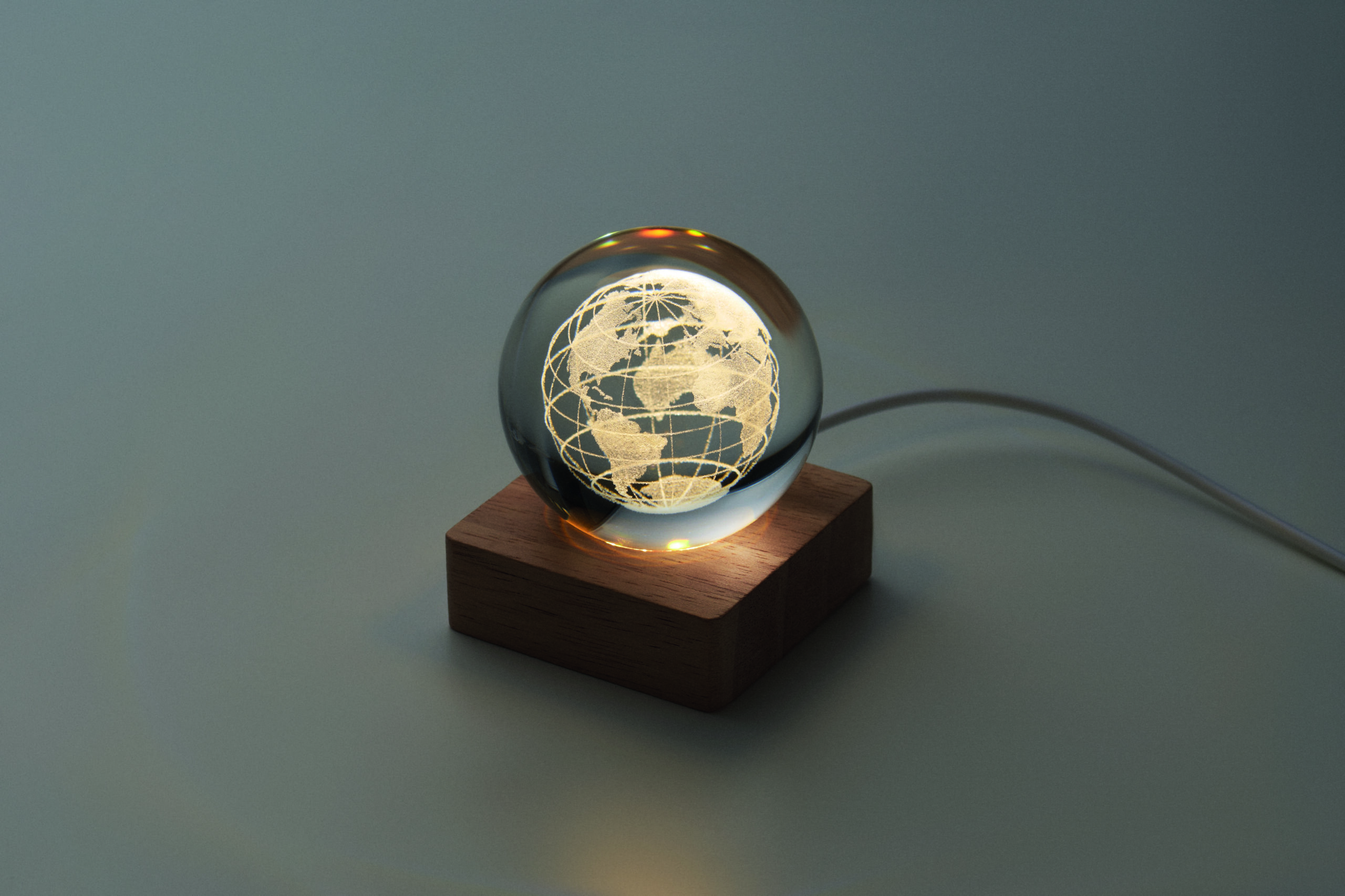 Globe terrestre lumineux