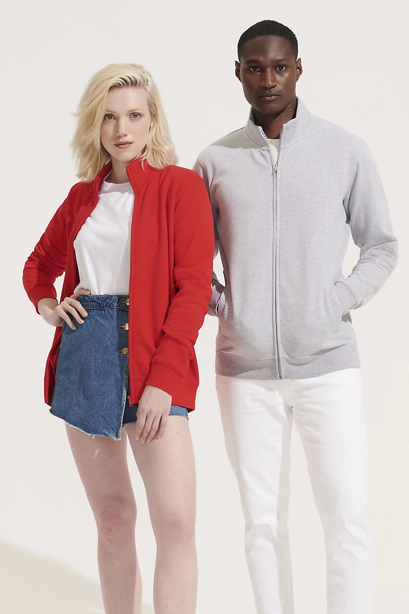Sweat zippé 280g recyclé