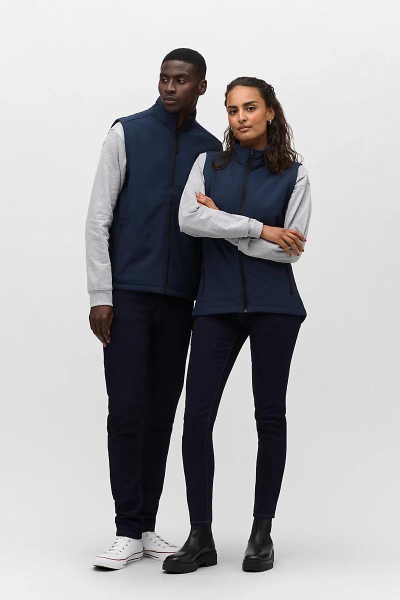 Softshell homme sans manche 2 couches