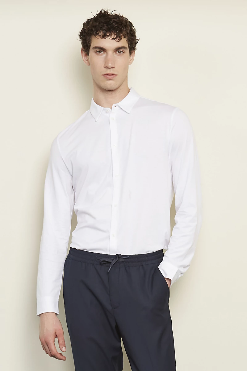 Chemise en jersey mercerisé 145g
