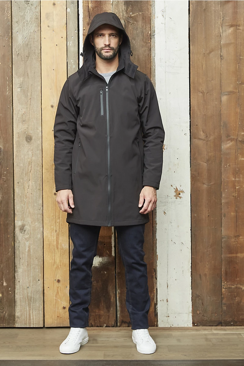 Manteau long softshell