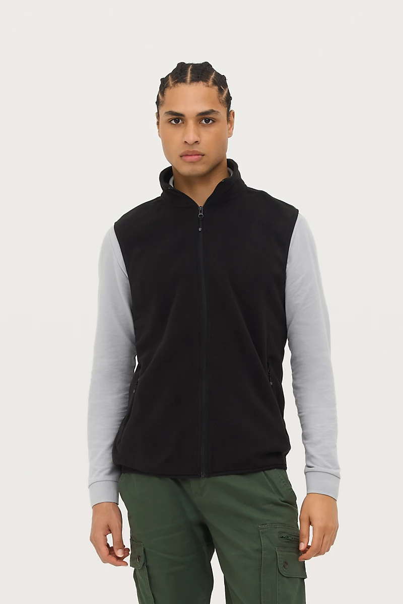 Veste micropolaire zippée sans manche