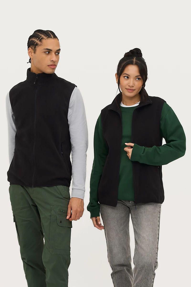Veste micropolaire zippée sans manche