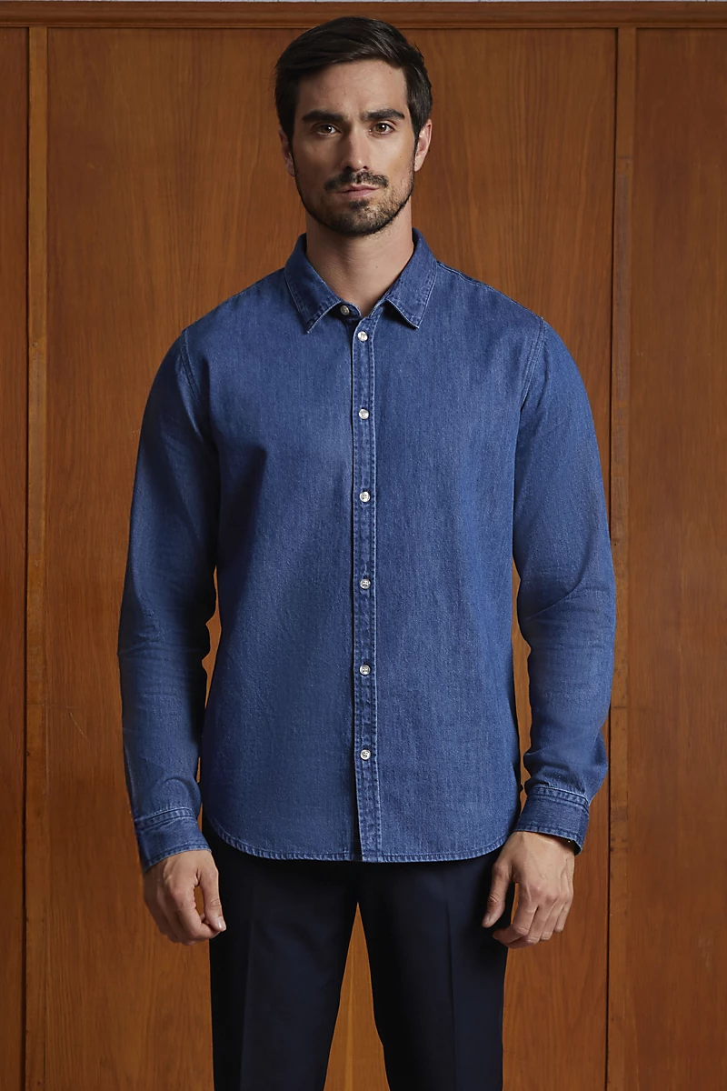 Chemise en denim haut de gamme